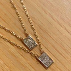 Colar escapulário religioso - C507 - Lojas das Revendedoras