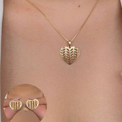 Conjunto de coração vazado - CON7518 - Lojas das Revendedoras