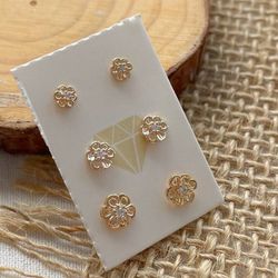 Trio de flor com ponto de luz antialérgico - B8555... - Lojas das Revendedoras