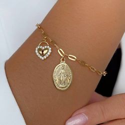 Pulseira Cadeado Consagração Nossa Senhora das Gra... - Lojas das Revendedoras