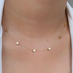 Choker de estrelas 35cm - C15864 - Lojas das Revendedoras