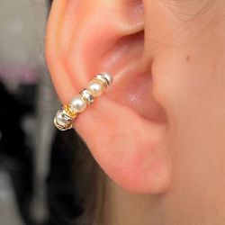 Brinco fake de perolas - B85594 - Lojas das Revendedoras