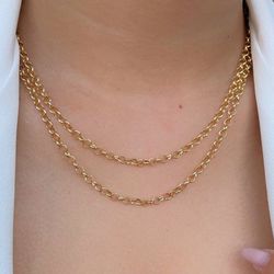 Colar de elos português 45cm (cada) - C15815 - Lojas das Revendedoras