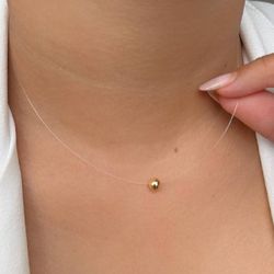 Colar de nylon com esfera - C15845 - Lojas das Revendedoras