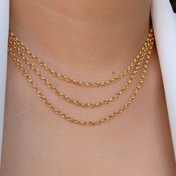 Colar de elos 50cm (cada) - C15818 - Lojas das Revendedoras