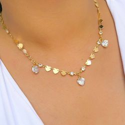 Choker De Coração Com Zircônia - C8082 - Lojas das Revendedoras