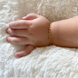 Pulseira Infantil De Corações Vazados - P1954 - Lojas das Revendedoras