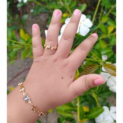 Pulseira Infantil Com Borboleta Colorida - P5018 - Lojas das Revendedoras