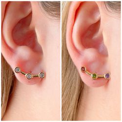 Brinco Ear Cuff Com Detalhe Ponto De Luz - B4610 - Lojas das Revendedoras