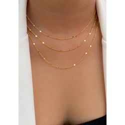 Colar com bolinhas martelada 45cm (cada) - C15867 - Lojas das Revendedoras