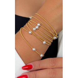 Corda De Violão com Detalhes de Pérola - P211 - Lojas das Revendedoras