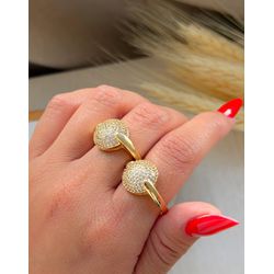 Anel Cravejado (UNIDADE) - A9851 - Lojas das Revendedoras