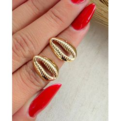 Brincos Buzios - B8912 - Lojas das Revendedoras