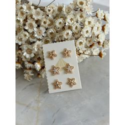 Trio De Estrelas com detalhes Vazado - B8511 - Lojas das Revendedoras