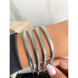 Pulseira De Malha Lisa - P5066 - Lojas das Revendedoras