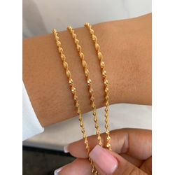 Pulseira malha torcida - P407 - Lojas das Revendedoras