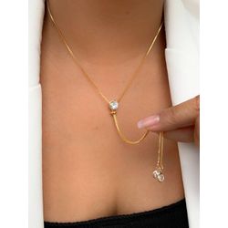 Colar De Gravatinha Com Ponto De Luz - C9673 - Lojas das Revendedoras