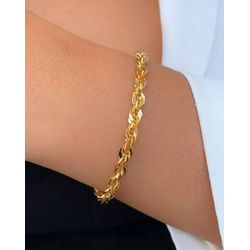 Pulseira de Corrente Trabalhada - P0144 - Lojas das Revendedoras