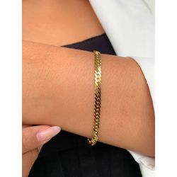 Pulseira de correntaria trabalhada - P2104 - Lojas das Revendedoras