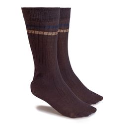 Meia Masculina Cano Longo - Marrom