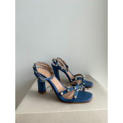 Sandália Virgínia Azul Safira - 092 - LET SHOES