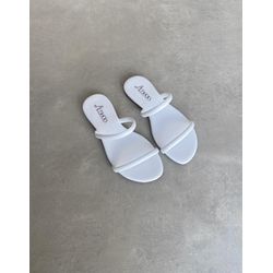 Rasteira Básica Branca - T01 - LET SHOES