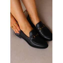 Mocassim Preto Básico - 0093 - LET SHOES
