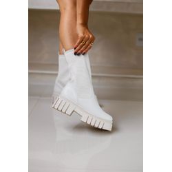 Coturno Meia Off White - 080 - LET SHOES