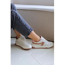 Tênis Feminino Style Off White/ Chocolate/ Candy -... - LET SHOES