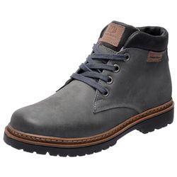 Bota Coturno em couro Mega Boots 6018 Cinza-Preto - Mega Boots | Botas e Coturnos em couro