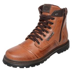 Bota Coturno em Couro Mega Boots 6017 Whisky - Mega Boots | Botas e Coturnos em couro
