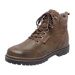  Bota Coturno em couro Mega Boots 6023 Chumbo-Café - Mega Boots | Botas e Coturnos em couro