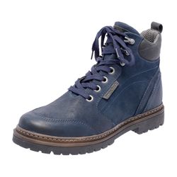 Bota Coturno em couro Mega Boots 6023 Marinho-Preto - Mega Boots | Botas e Coturnos em couro