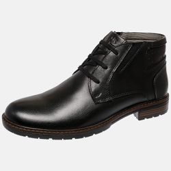 Bota Urbana em Couro Mega Boots Preto-Preto 50001 - Mega Boots | Botas e Coturnos em couro