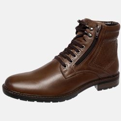 Bota Urbana em Couro Mega Boots Chocolate 50004 - Mega Boots | Botas e Coturnos em couro