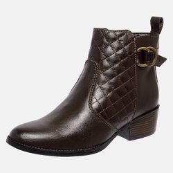 Bota Feminina Country Mega Boots em Couro - Cafe - 1341 - Mega Boots | Botas e Coturnos em couro