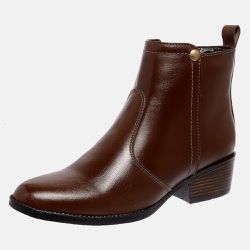 Bota Feminina Country Mega Boots em Couro - Chocolate - 1342 - Mega Boots | Botas e Coturnos em couro