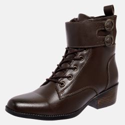 Bota Feminina Country Mega Boots em Couro - Cafe - 1344 - Mega Boots | Botas e Coturnos em couro