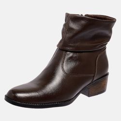 Bota Feminina Country Mega Boots em Couro - Cafe - 1345 - Mega Boots | Botas e Coturnos em couro