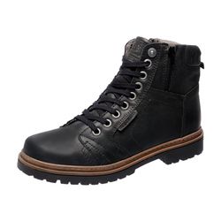 Bota Coturno em Couro 6016 Preto Mega Boots - Mega Boots | Botas e Coturnos em couro