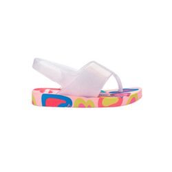 Mini Melissa Sandália Flipflop Shiny Baby - Branco... - Loja Mônica's
