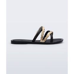 Melissa Chinelo Golden - Preto - 147937 - Loja Mônica's