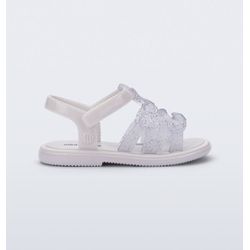 Mini Melissa Sandália Luminous Baby - Branco Glitt... - Loja Mônica's