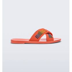 Mini Melissa Chinelo M Lover Slide - Laranja - 148... - Loja Mônica's