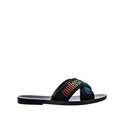 Mini Melissa Chinelo M Lover Slide - Preto - 1454... - Loja Mônica's