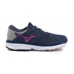 Tênis Fem. Mizuno Wave Hawk - Marinho/Rosa - 13243... - Loja Mônica's