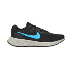 Tênis Nike Revolution 6 - Preto/Azul - 140747 - Loja Mônica's