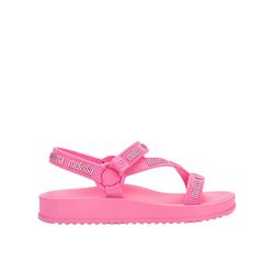 Mini Melissa Sandália Stripes M Lover - Rosa - 146... - Loja Mônica's