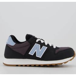 New Balance 500 Tênis Feminino - Preto/Azul - 1435... - Loja Mônica's