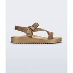 Melissa Sandália Stripes M Lover Metallic - Dourad... - Loja Mônica's
